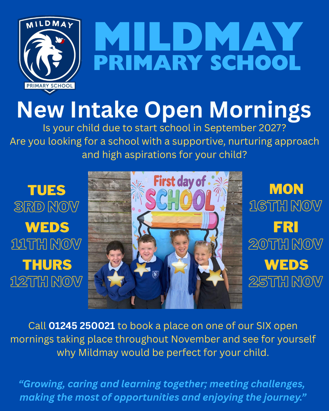 New Intake 2027 - Open Mornings